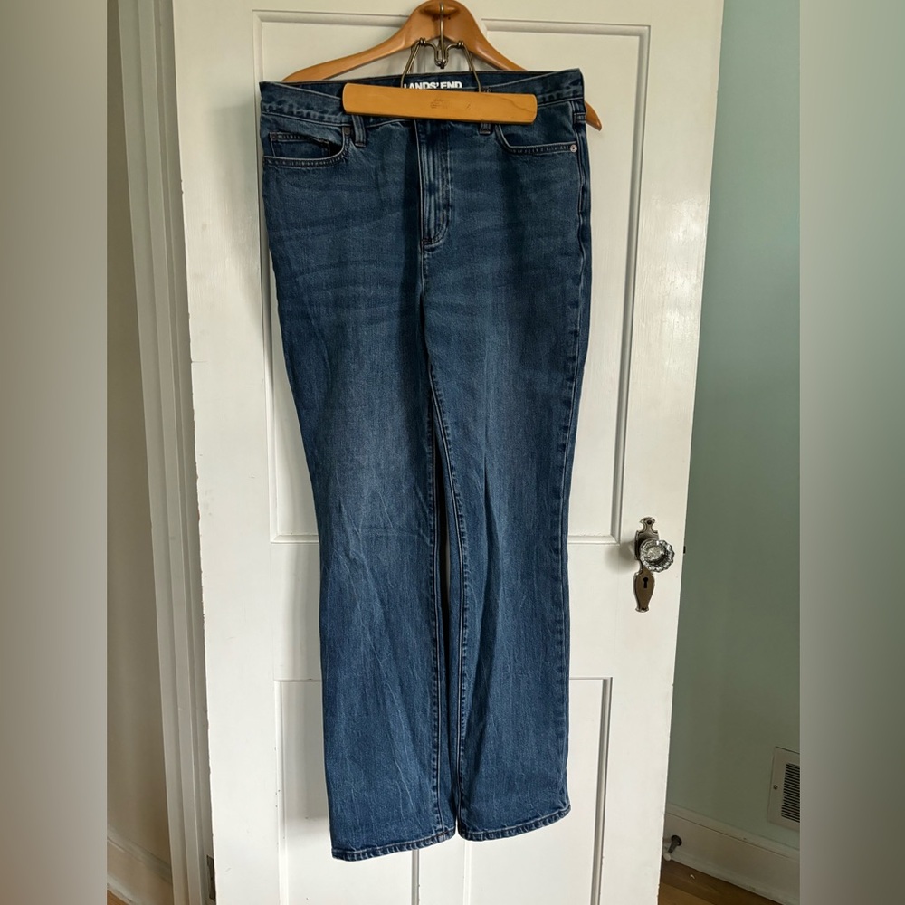 Lands End High Waisted Jeans-Tall